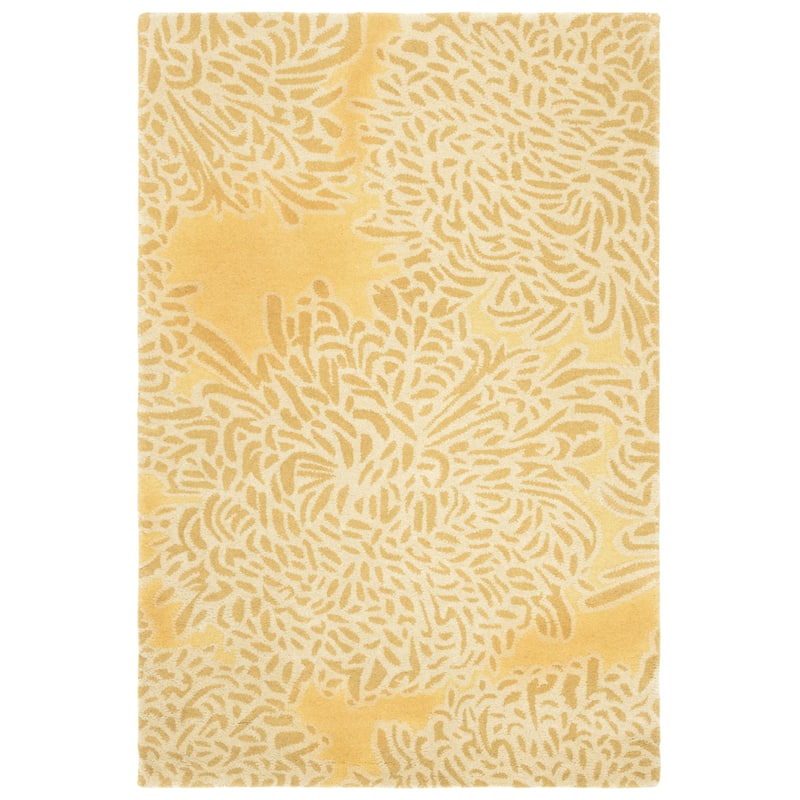 Martha Stewart by SAFAVIEH Chrysanthemum Wool Rug - 4' x 6' - Malted