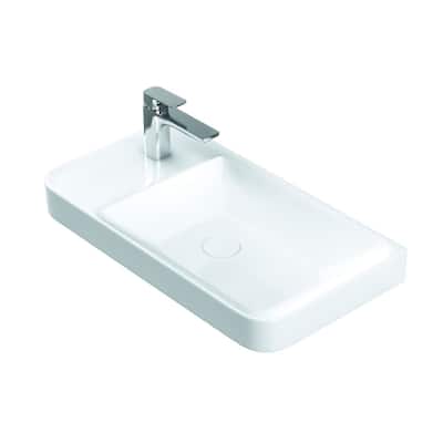 WS Bath Collections Luxury 54 Luxury 21-11/16" Rectangular Ceramic