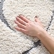 preview thumbnail 116 of 213, SAFAVIEH Florida Shag Sigtraud Abstract Waves 1.2-inch Thick Rug 6' x 8' - Cream/Grey - Rectangle