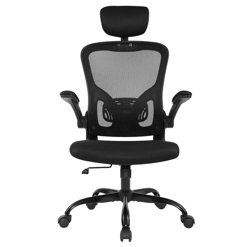 Home Office Chair Mesh Computer Desk Chair High Back Ergonomic Executive Task Chair - Black