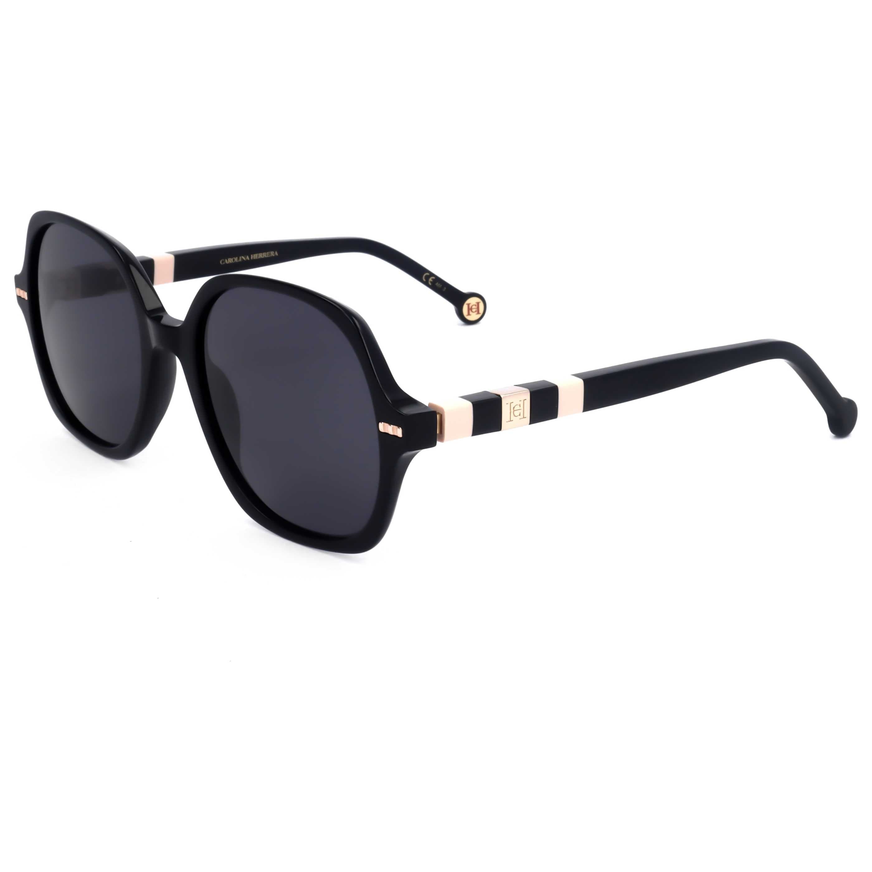 Carolina Herrera Woman 55mm Black Nude Sunglasses HER0106-S-KDX-55