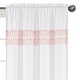preview thumbnail 3 of 3, Boho Bohemian Girl 84in Window Treatment Curtain Panel Pair - Blush Pink White Farmhouse Shabby Chic Modern Minimalist Fringe