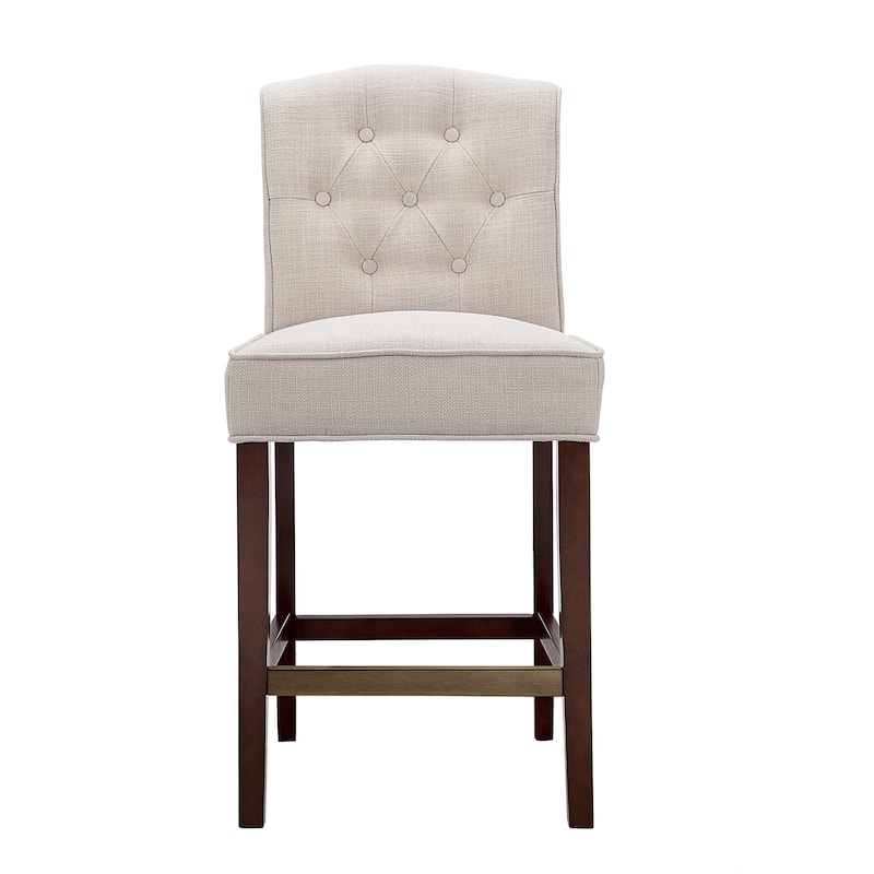 Madison Park Misha Tan Tufted Counter Stool