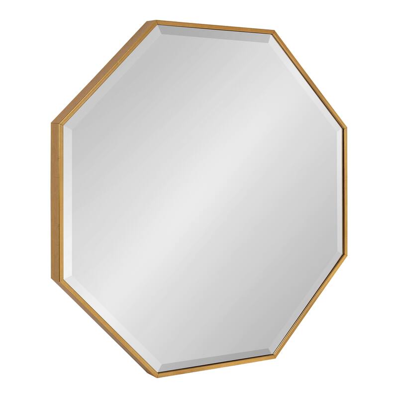 Rhodes Modern Octagonal Wall Mirror - 28.75x28.75 - Gold