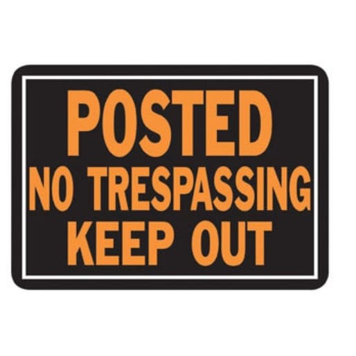 Hy-Ko 813 Aluminum Sign, 10" x 14"