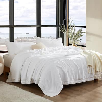 Dark Sky Reserve™ - Portugal Made 100% Linen Oversized Comforter - White