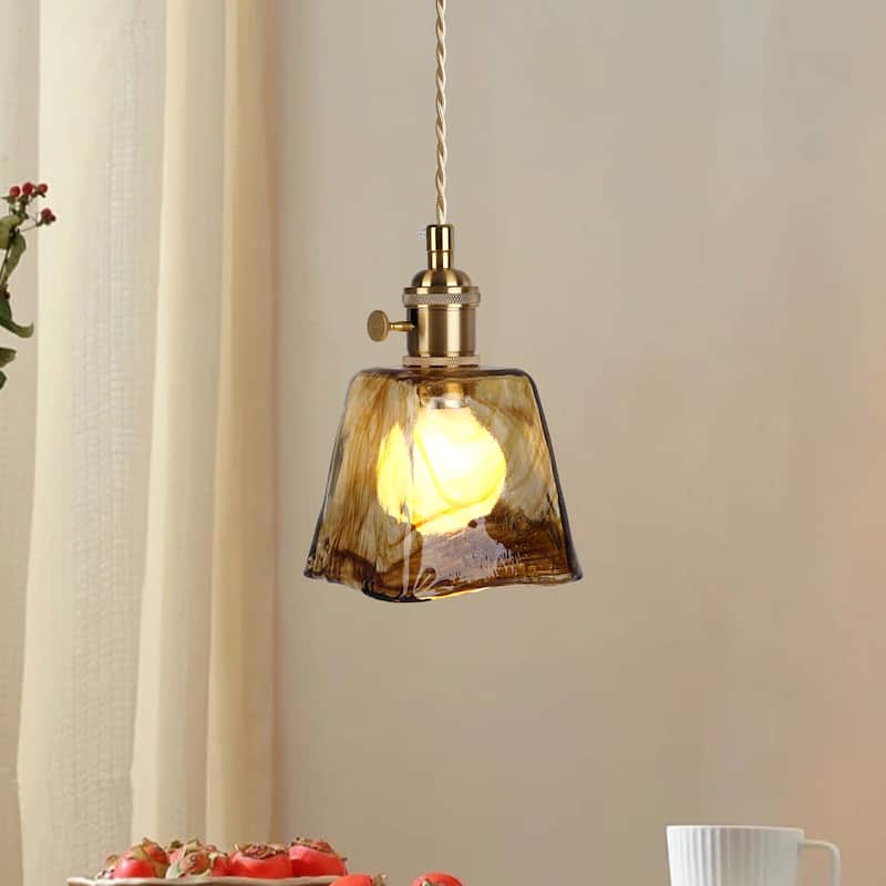 1-Light Vintage Pendant Light Entryway Light Fixture