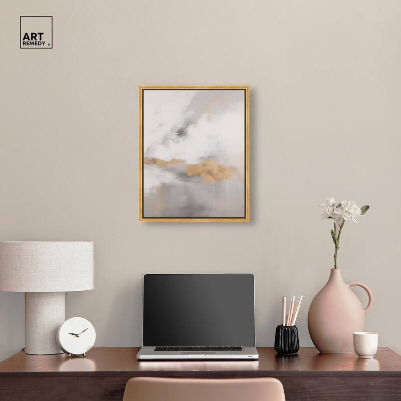 Fleeting Gold II Canvas by Art Remedy