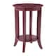Option Maroon Round Top