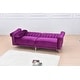 preview thumbnail 15 of 78, Legend Furniture Covertible Velvet Sofa Bed Sleeper