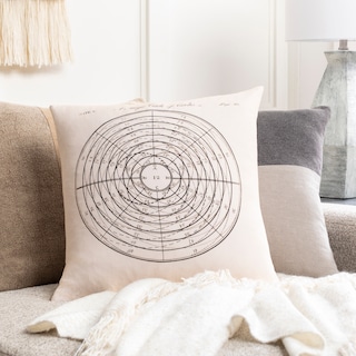 Artistic Weavers Rondeau Scientific Illustration Printed 18-inch Throw Pillow
