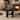 59"L Extendable Round-to-Oval Dining Table with Storage Shelf Base for 4-6 Person (Only Table)