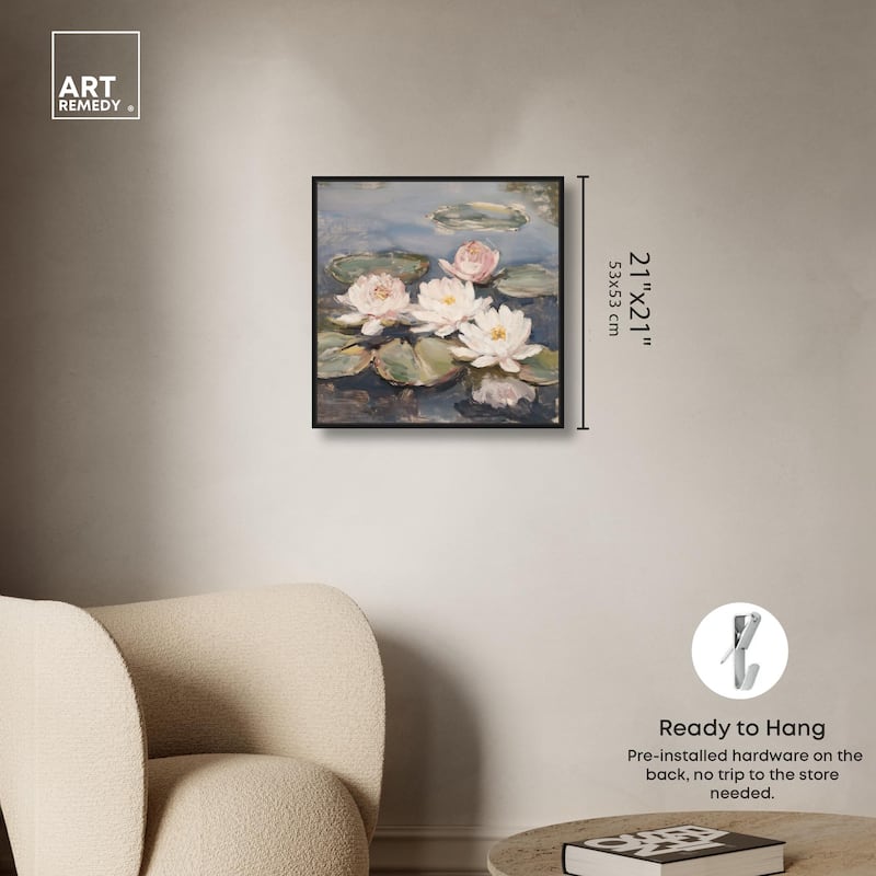 Water Lilies Canvas by Art Remedy