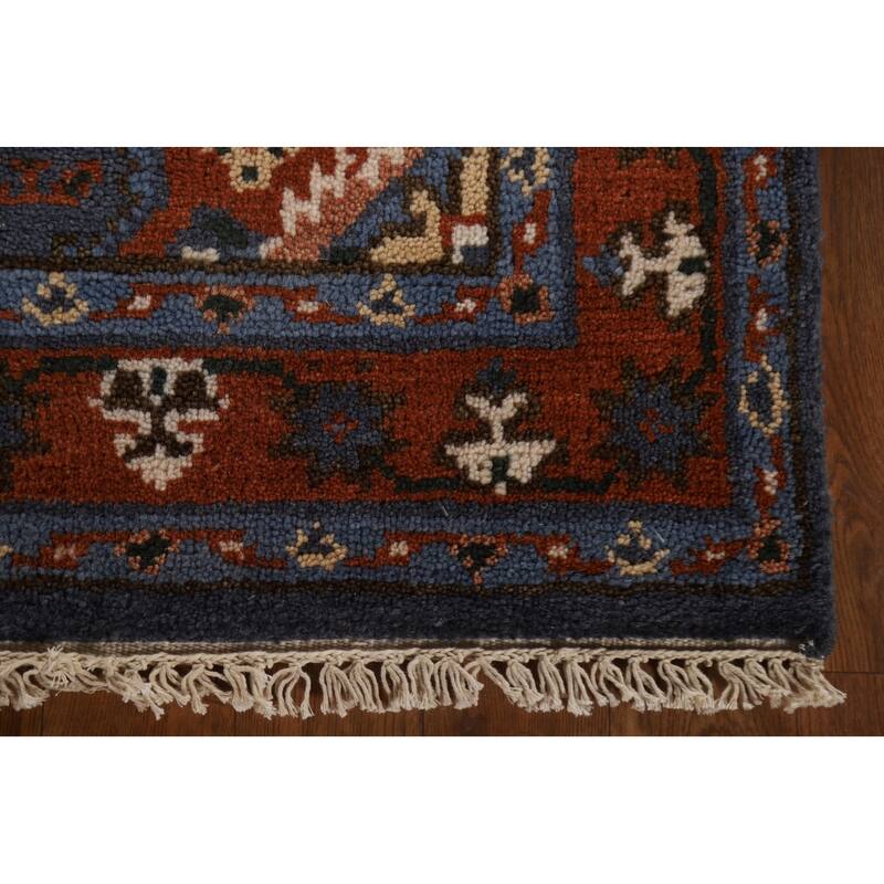 Geometric Kazak Oriental Area Rug Hand-knotted Wool Carpet - 3'0"x 5'0"
