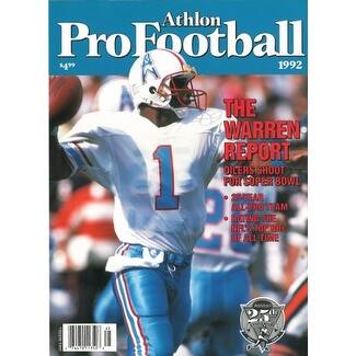 Shop Warren Moon Unsigned Houston Oilers Athlon Sports 1992 Nfl