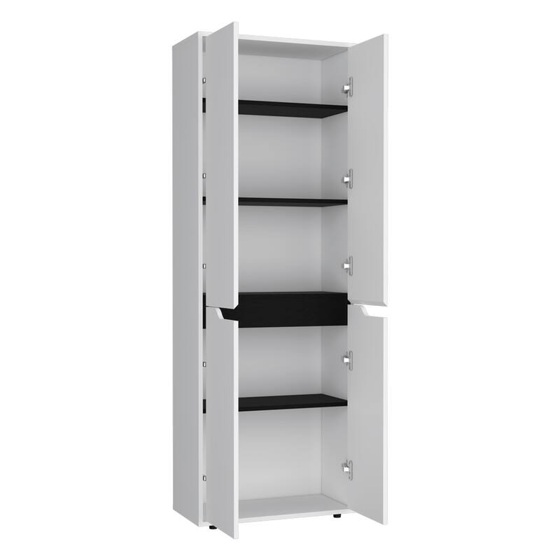 Durable Engineered Wood Kitchen Pantry - Space-Saving Storage and Organization