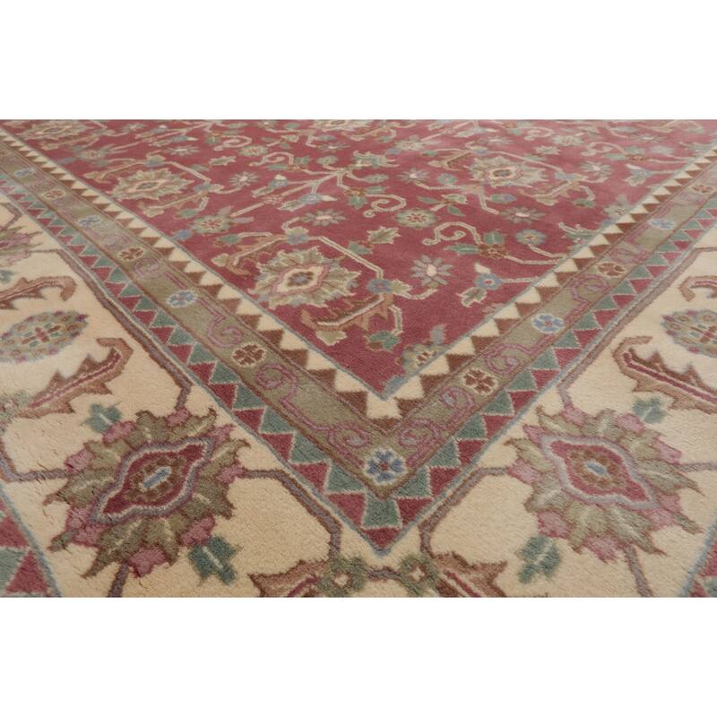 9x12 Hand Knotted Wool Plum Heriz Plush Pile Pande Cameron sheen Rug - 9' x 12'