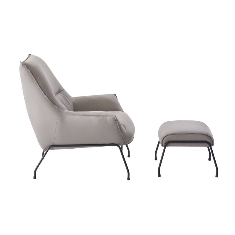Krispin Accent Chair and Ottoman