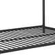 preview thumbnail 8 of 8, Black Full over Twin over Full Size Metal Furniture Triple Bunk Bed with Ladder and Fence for Bedroom