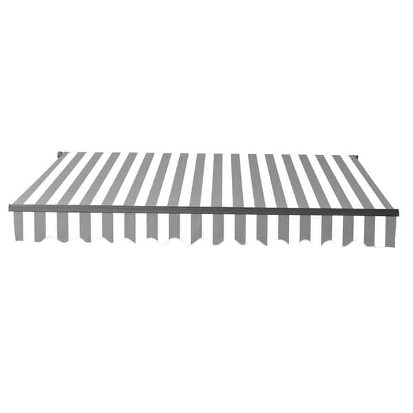 ALEKO Black Frame Retractable Home Patio Canopy Awning 13 x 10 ft Grey Color ALEKO Black Frame Retractable Home Patio Canopy Awning 13 x 10 ft Grey Color