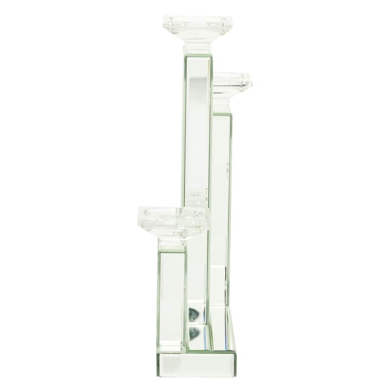 Wood Candelabra - Silver - Roche River Decor