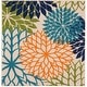 preview thumbnail 106 of 112, Nourison Aloha Floral Modern, Indoor/Outdoor Area Rug 5' x Square - Multicolor