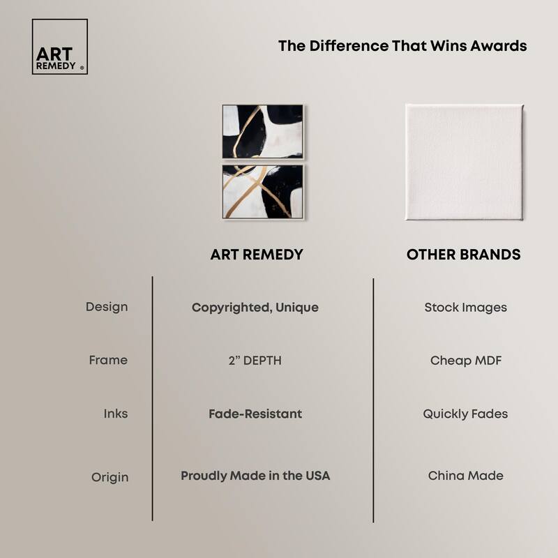Rhythm of Contrast Canvas Set of 2 by Art Remedy