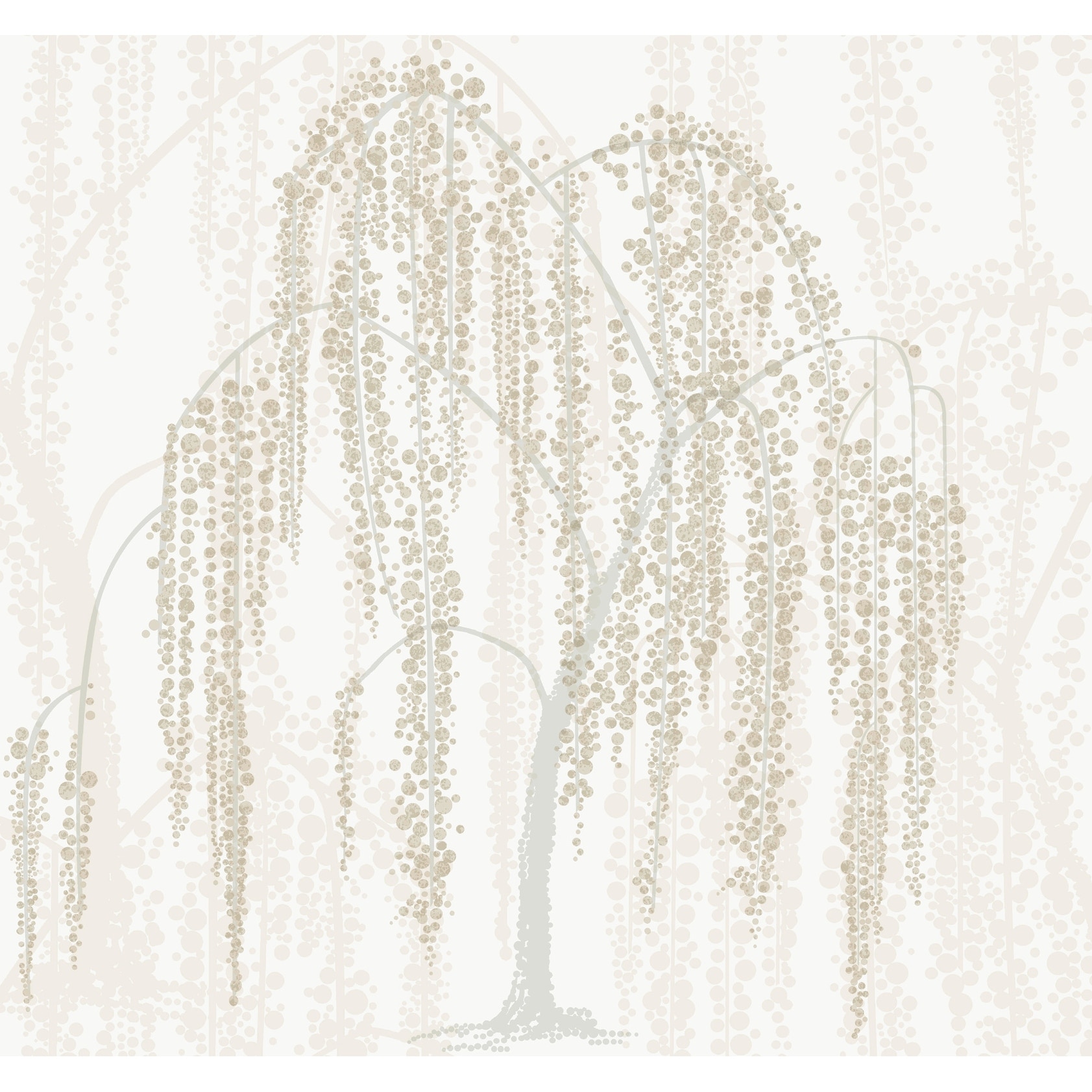 Candice Olson Willow Glow Neutral Wallpaper