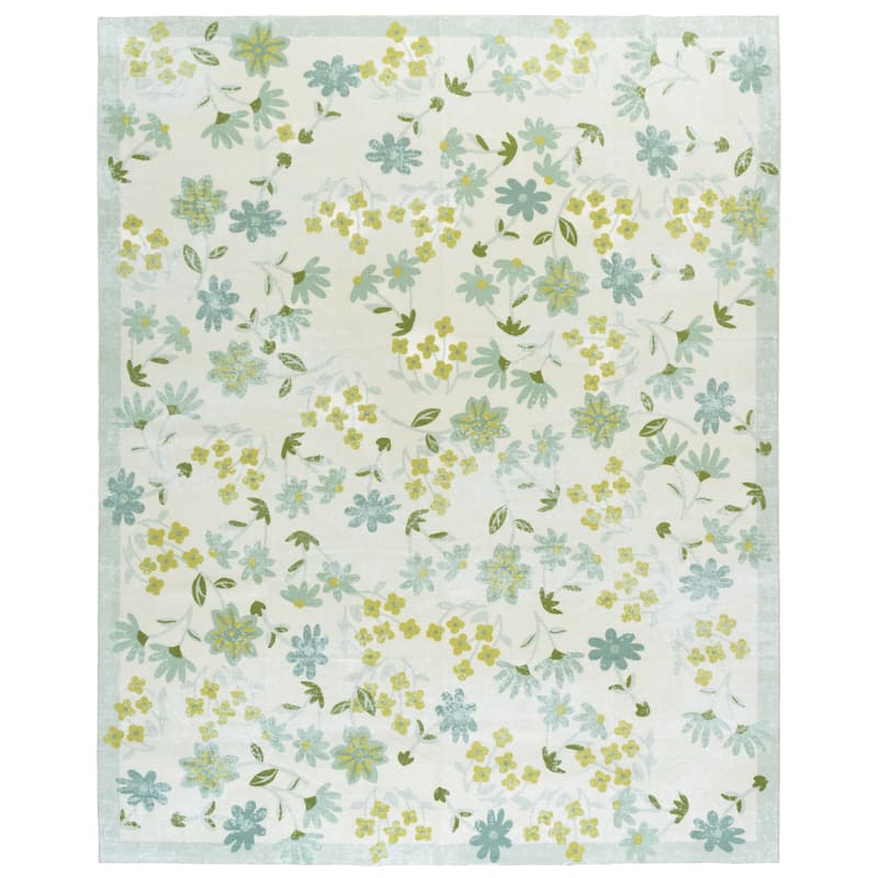 Martha Stewart Slavojka Machine Washable & Slip Resistant Rug - 8' x 10' - Beige/Light Green