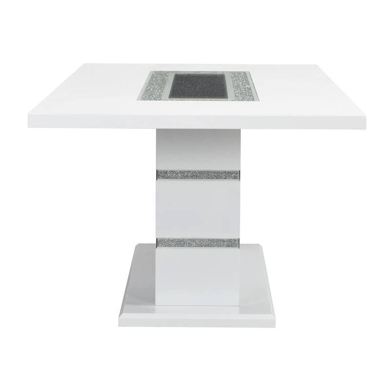 Staccato Grey and White High Gloss Dining Table