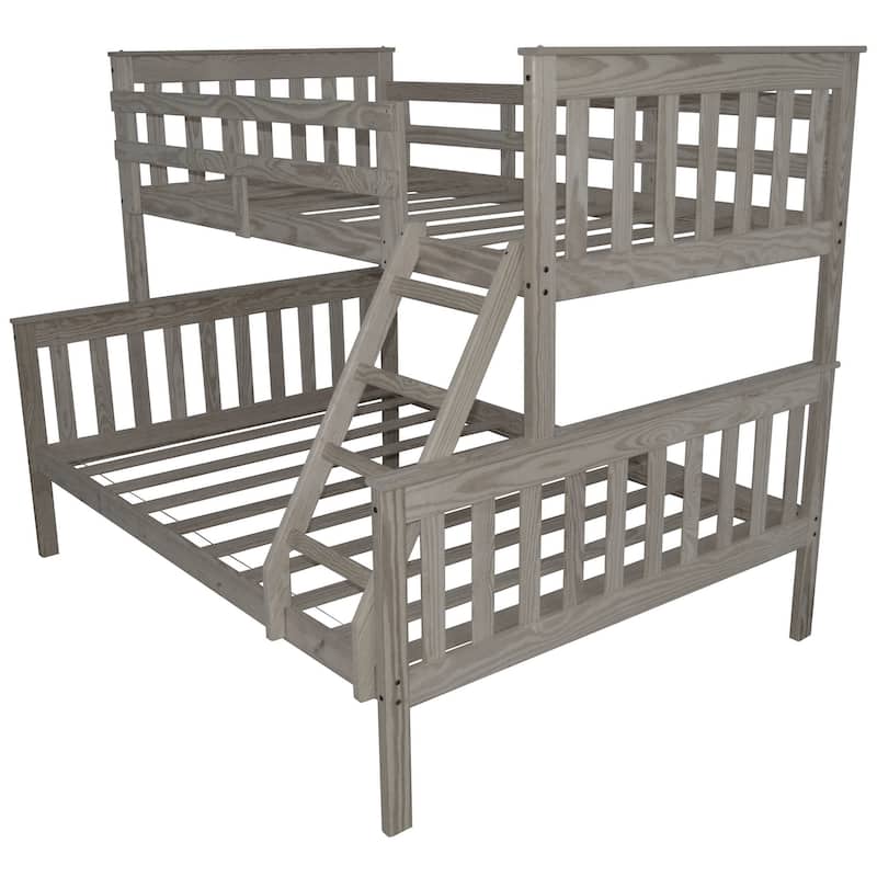 Pine Twin over Full Mission Bunkbed - Homestead Stain