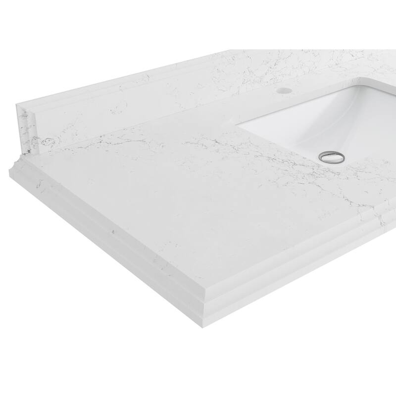 Willow Collections 30 in. W x 22 in. D Parker Solid Teak Single Sink Bathroom Vanity with Countertop
