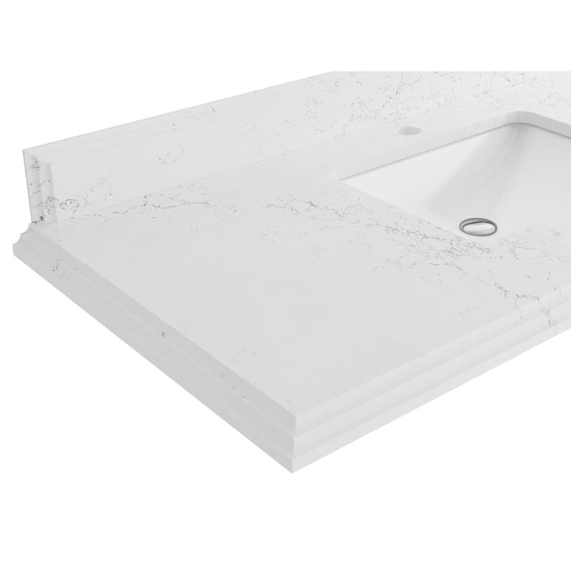 Willow Collections 36 in. W x 22 in. D Aberdeen Left Offset Sink Bathroom Vanity with Countertop