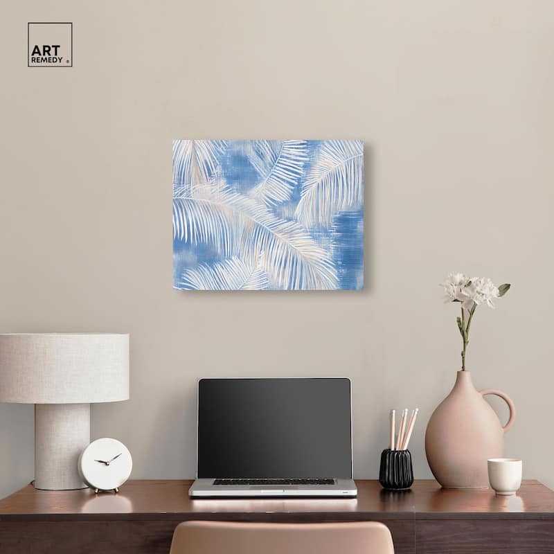 Sky Palm Silhouettes Canvas by Art Remedy, Gallery Wrapped