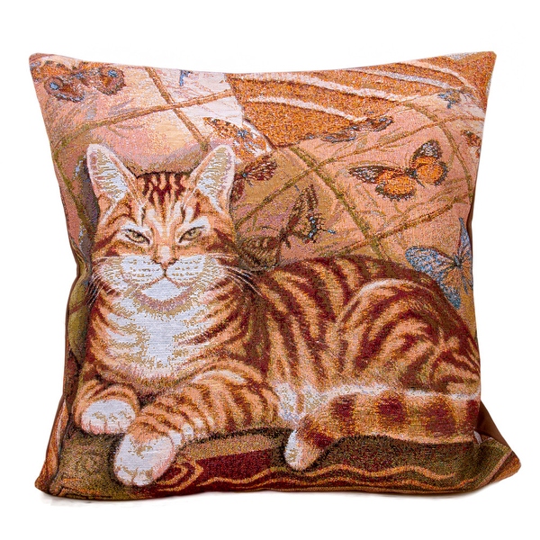 decorative cat throw pillows