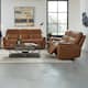 Option Sofa, Love Seat Camel Leather