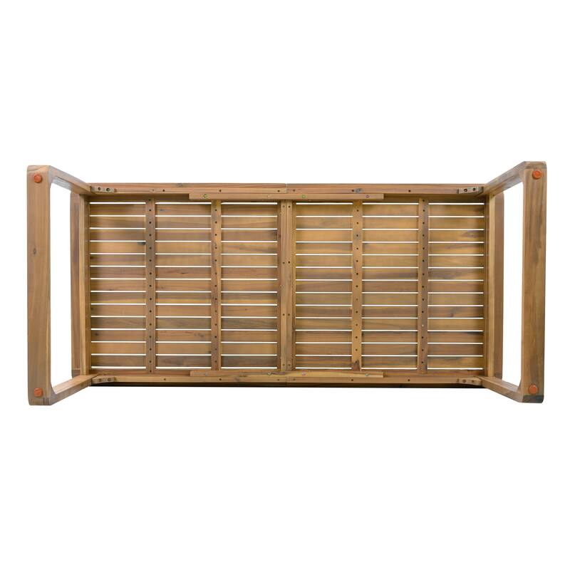 Christopher Knight Home - Ronan Outdoor Acacia Wood Dining Set with Rope Back Chairs & Curved Leg Dining Table, Teak Finish