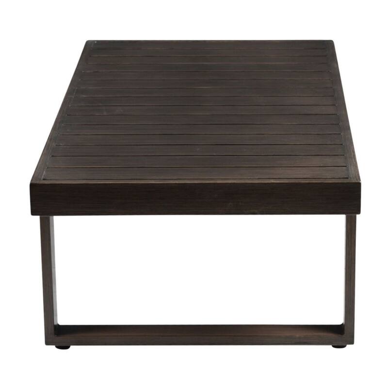 Watson Patio Cocktail Table, Dark Brown