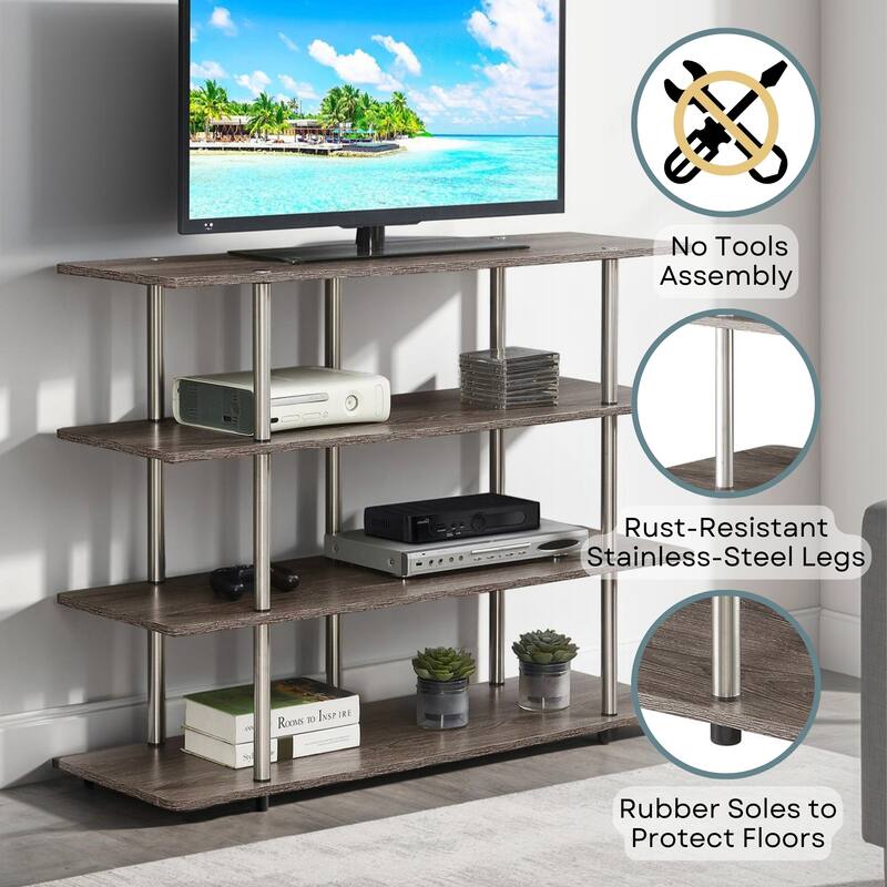Convenience Concepts Designs2Go XL 55 inch Highboy 4 Tier TV Stand