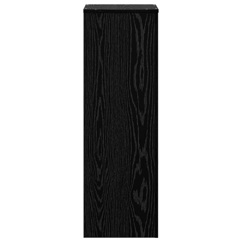 vidaXL Plant Stand Black Oak 13" x 13" x 39.4" Engineered wood - 13.0 x 13.0 x 39.4 inch