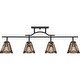 preview thumbnail 2 of 2, Quoizel Inglenook 4-Light 42" Track Lighting in Valiant Bronze