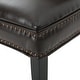 preview thumbnail 7 of 7, Jackie Contemporary Bonded Leather Dining Chair with Nailhead Trim by Christopher Knight Home