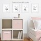 preview thumbnail 3 of 4, Sweet Jojo Designs Pink Grey Jungle Sloth Leaf Wall Decor Art Prints (Set of 4) - Blush Turquoise Gray Green Tropical Rainforest