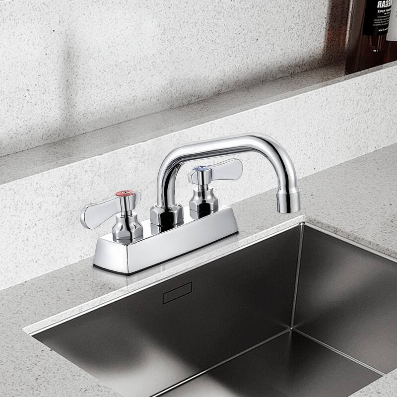 WOWOW Double Handle Commercial Standard Kitchen Faucet