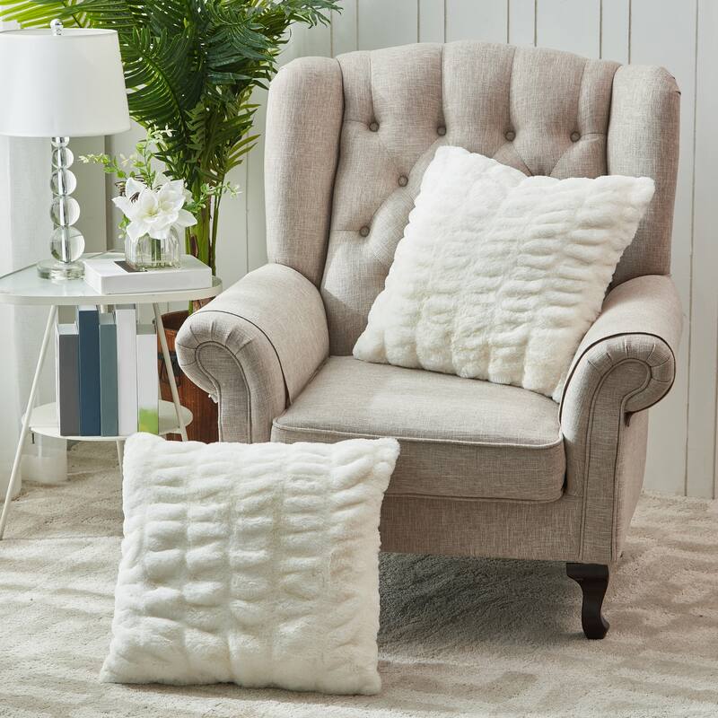 Serenta Shar Pei FauxFur 2 Piece Pillow Shell Set, NO INSERT