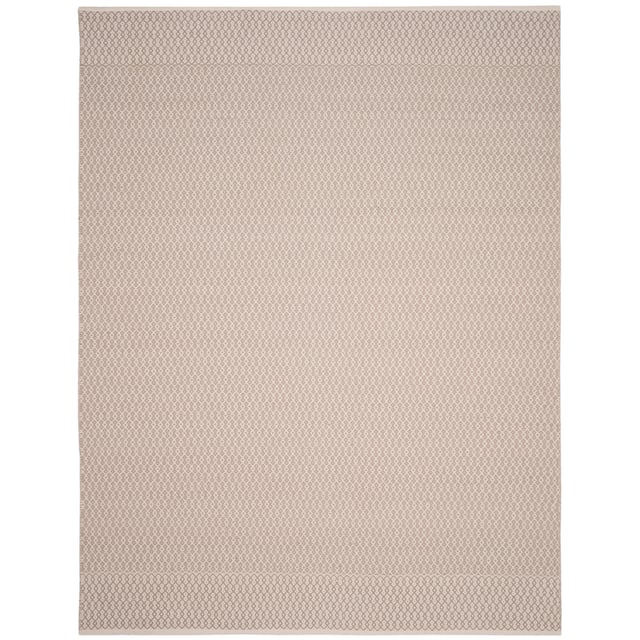 SAFAVIEH Handmade Flatweave Montauk Shamira Casual Cotton Rug - 9' x 12' - Ivory/Grey