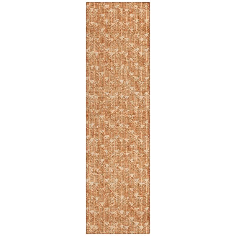 Machine Washable Indoor/ Outdoor Arrows Chantille Rug