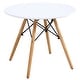 preview thumbnail 9 of 8, Gymax Kids Modern Dining Table Set Round Table with 2 Armless Chairs