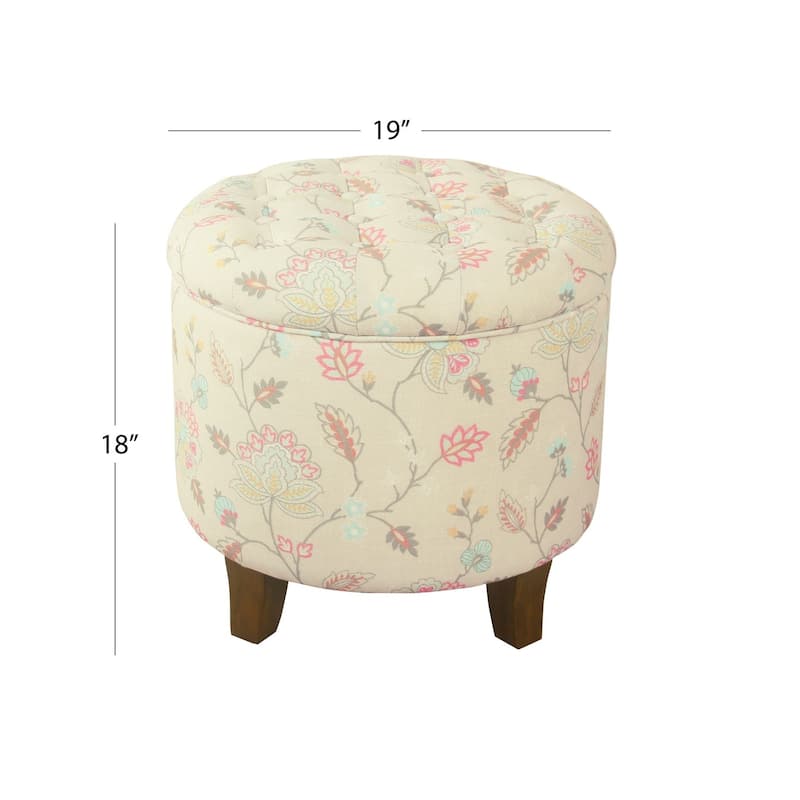 Carson Carrington Melahverfi Boho Tufted Storage Ottoman