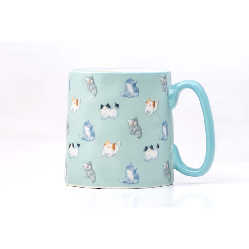 10 Strawberry Street Bella Animal Mugs, Set of 4